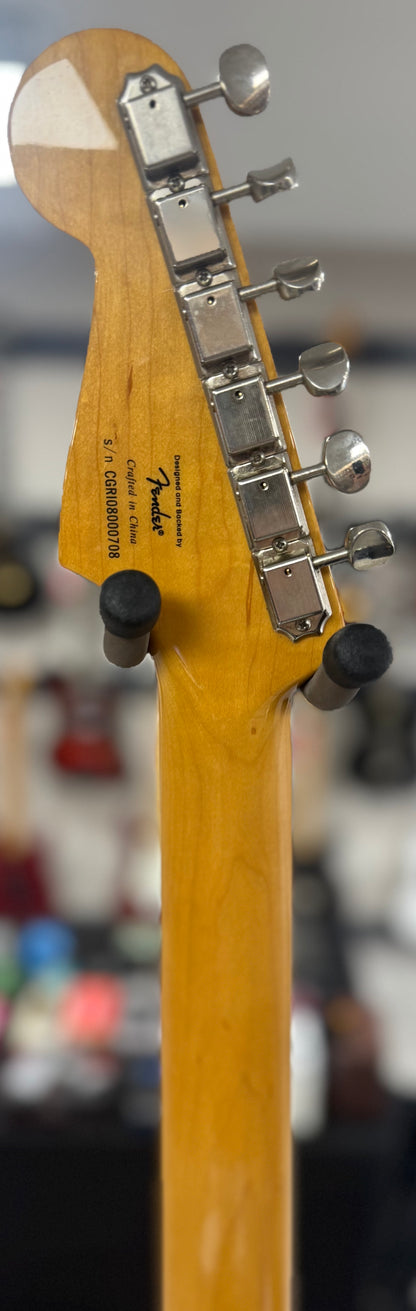 Back of neck of Used Squier Classic Vibe Stratocaster 3TSB TSS6198