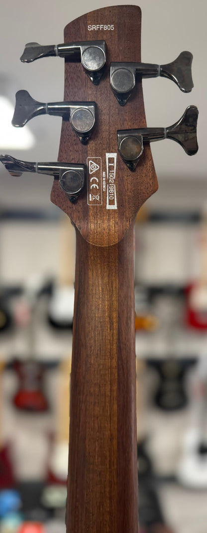 Back of neck of Used Ibanez SRFF805 Five-String Fan-Fret Bass TSS6197