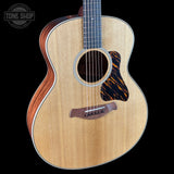 Front angle of Taylor Gold Label 514e Prototype Mahogany/Torrefied Sitka.