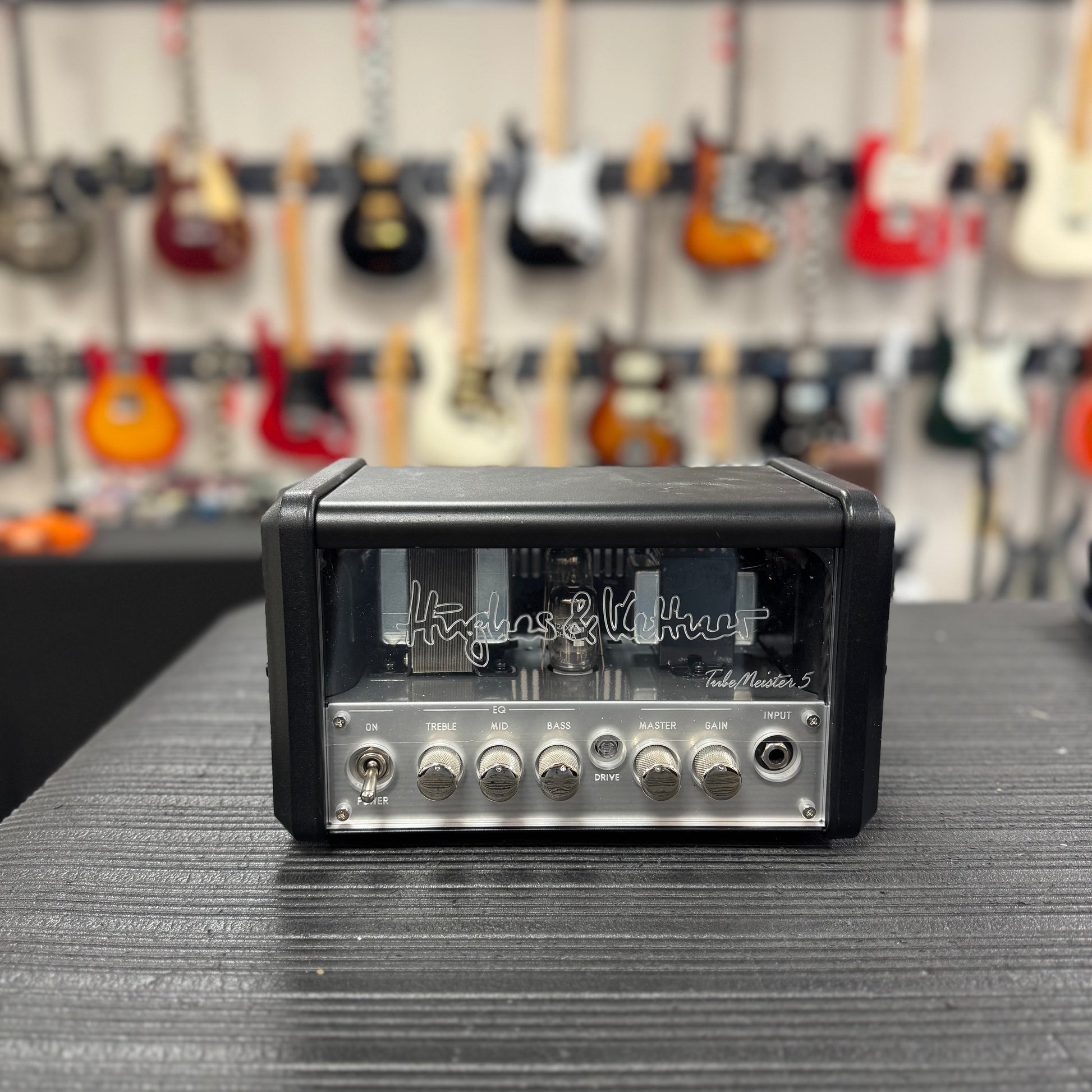 Front of Used Hughes & Kettner Tube Meister 5 Guitar Amp Head TSS6200