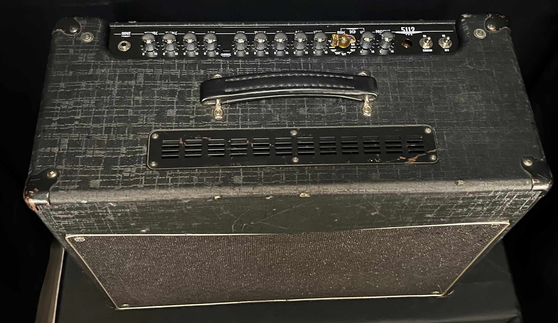 Front top of Used Crate V50-5112 VFX 50 Watt Guitar Amplifier TFW161
