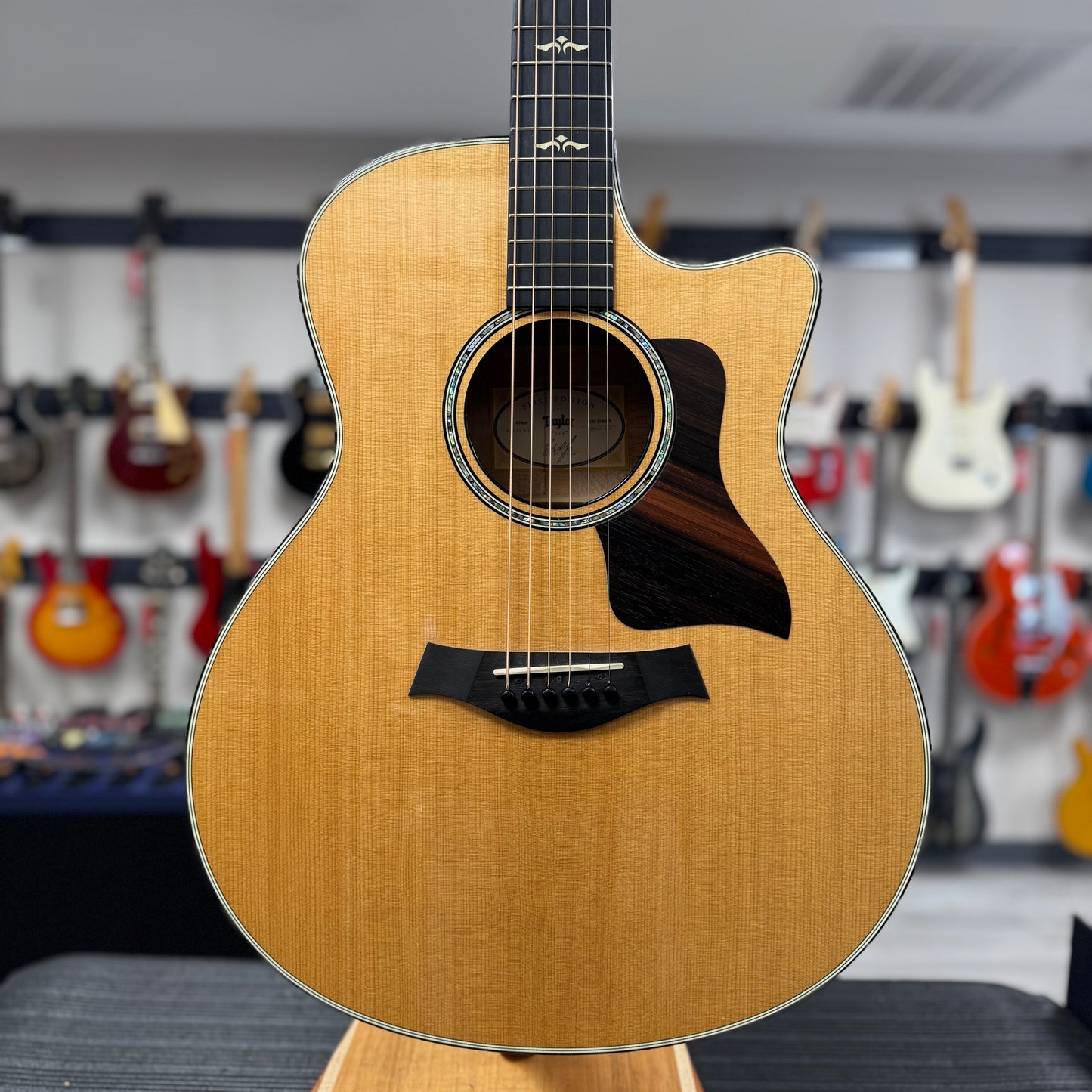 Front of body of Used Taylor 616ce Natural w/case TSS6202