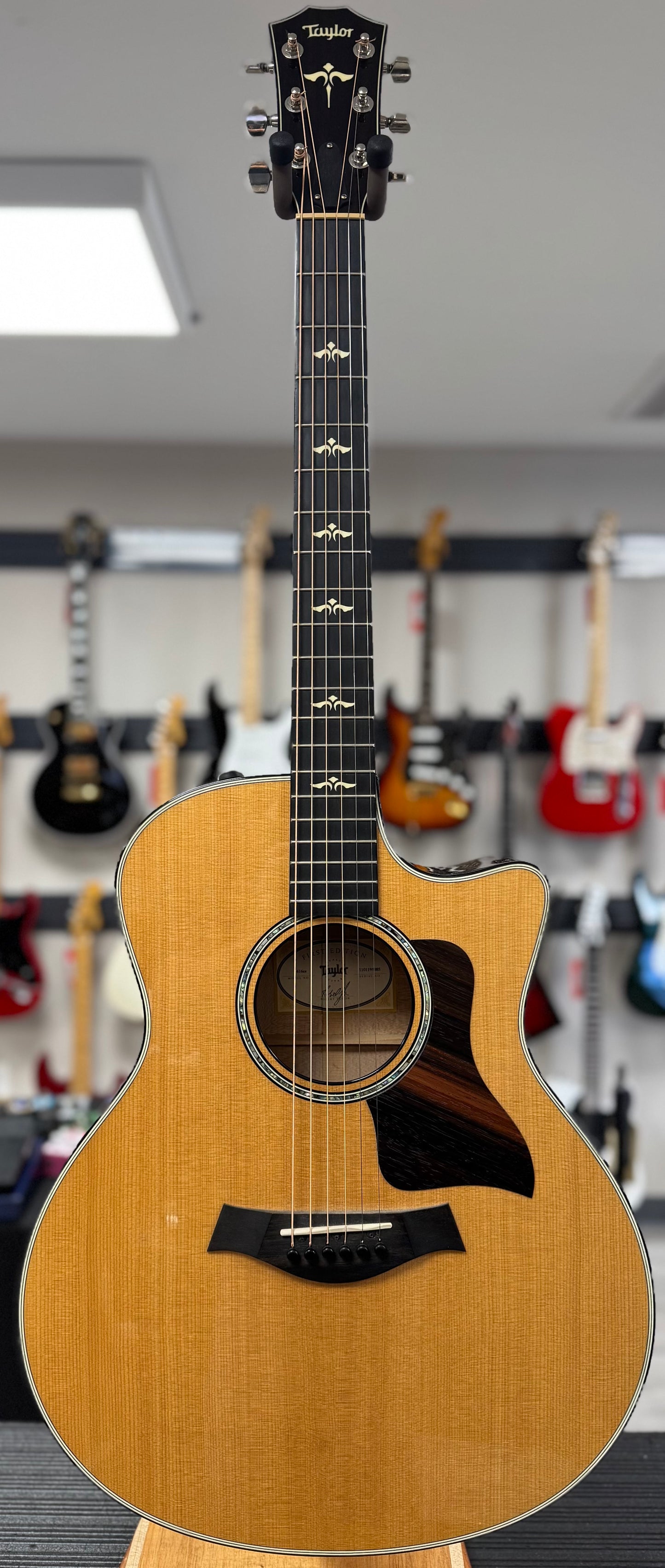 Front of whole Used Taylor 616ce Natural w/case TSS6202