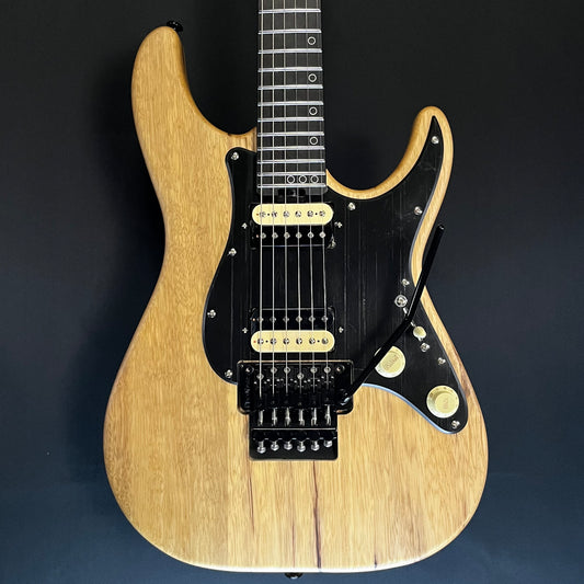 Front of Used Schecter Diamond Series Sun Valley Arts Super Shredder Black Limba TFW169
