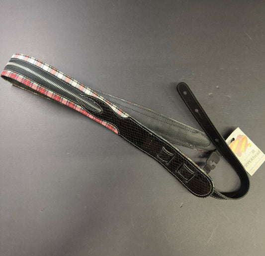 Bottom of Red Jodi Head Zipper Strap.