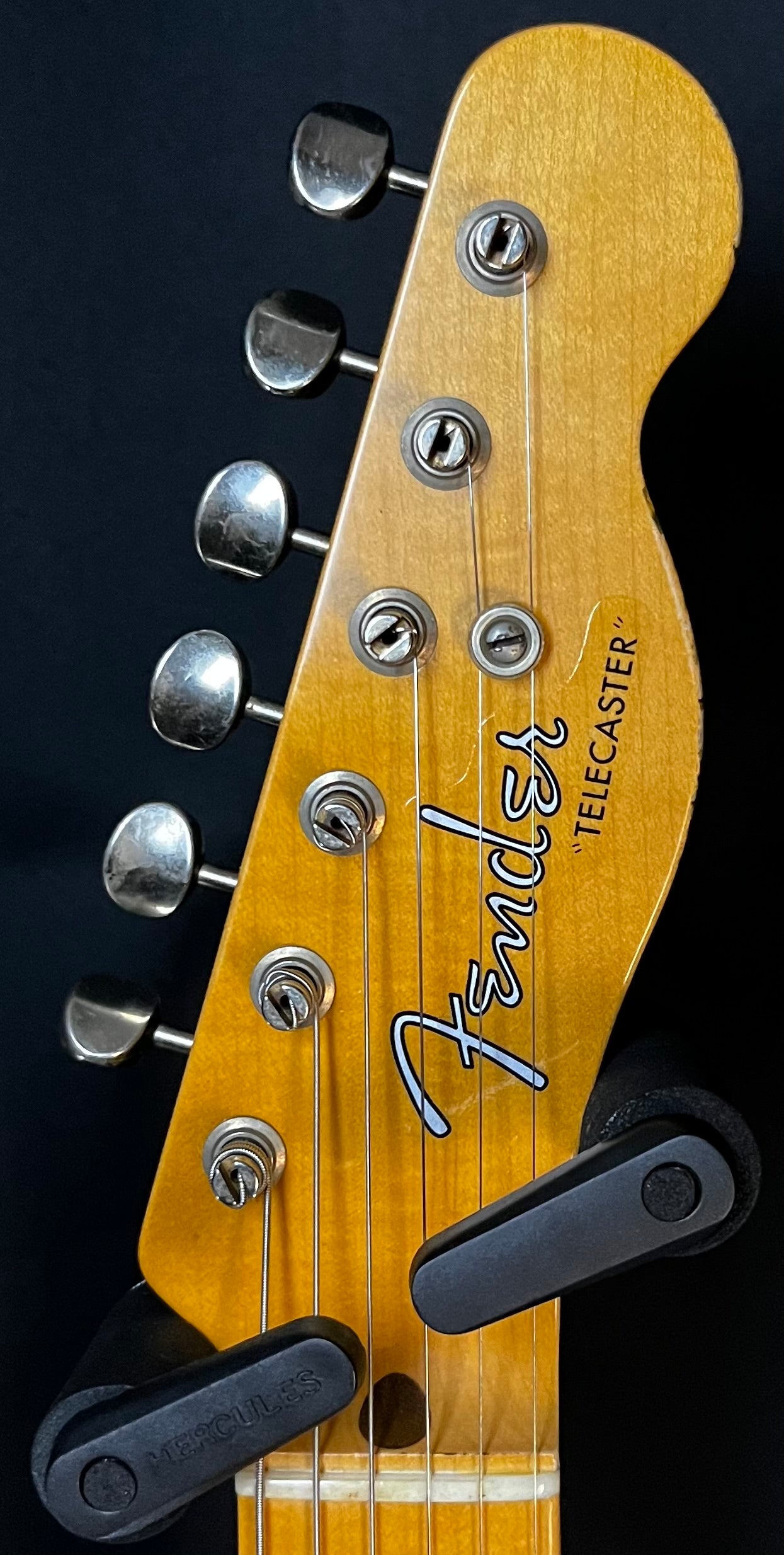 Headstock of Used 2021 Fender Custom Shop Journeyman '52 Telecaster Relic w/case TFW173