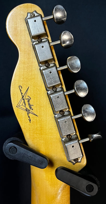Back of headstock of Used 2021 Fender Custom Shop Journeyman '52 Telecaster Relic w/case TFW173