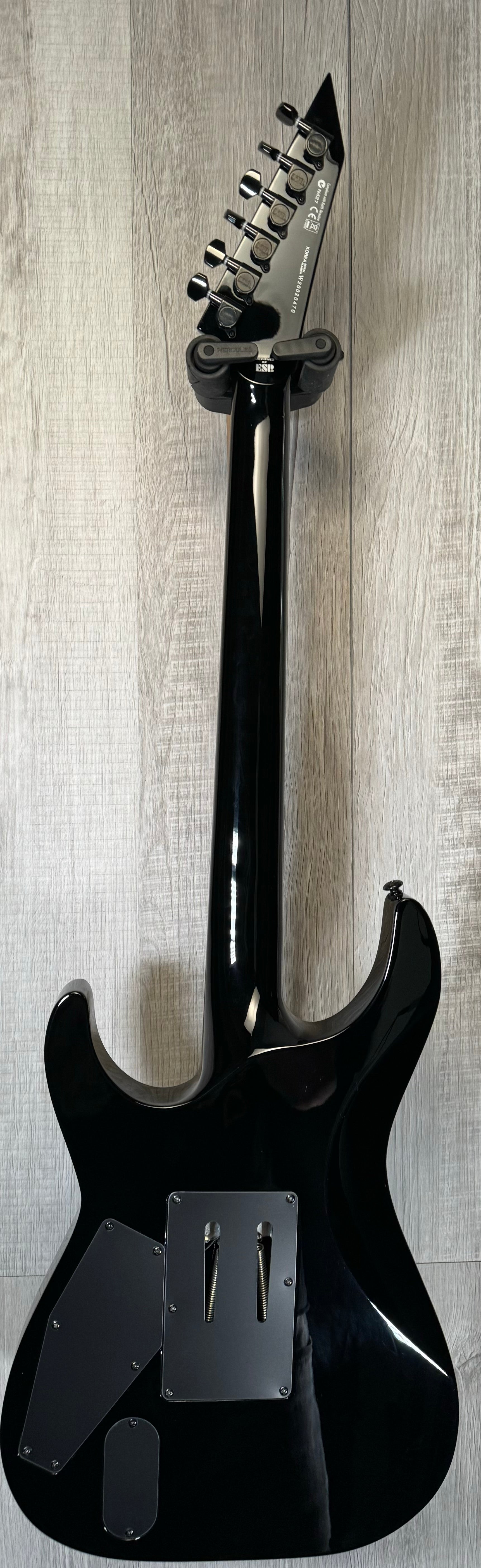 Ful back of Used ESP LTD Kirk Hammett KH-602 Black w/case TSS3685