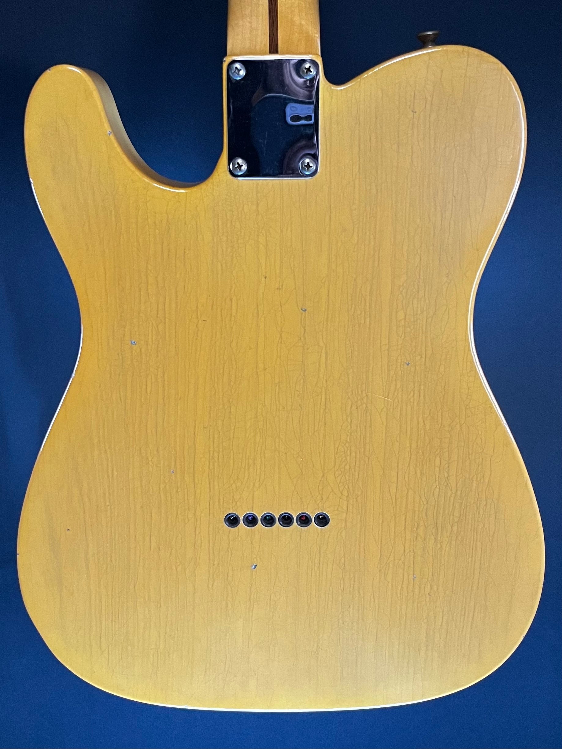 Back of Used 2021 Fender Custom Shop Journeyman '52 Telecaster Relic w/case TFW173