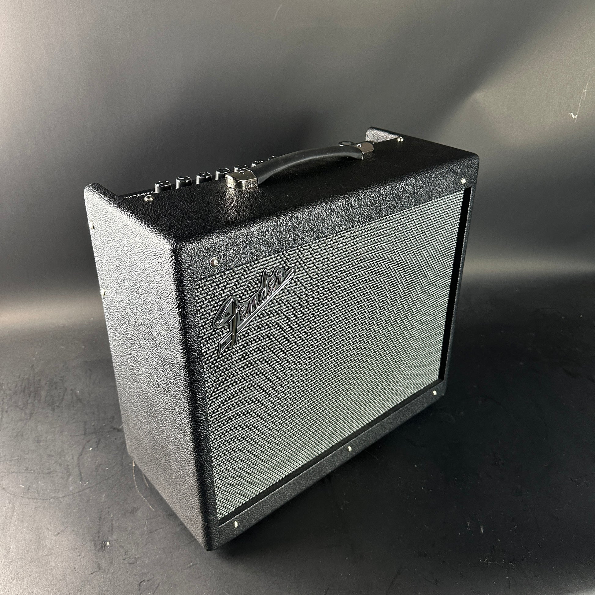 Fender guitar amplifier on a gray background