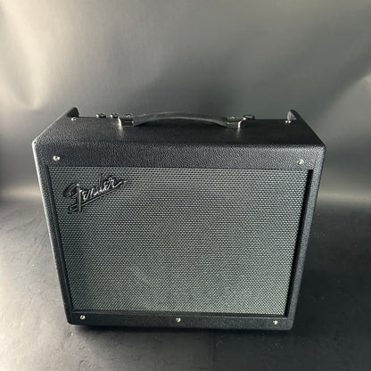 Fender guitar amplifier on a gray background