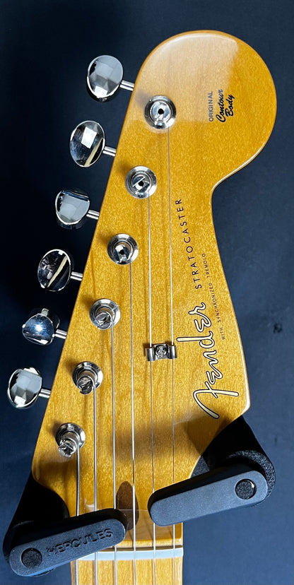 Headstock of Used 2023 Fender Vintera II Stratocaster Black w/case TFW184