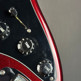 Scratches on pickguard of Used G&L Legacy Burgundy.