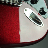Ding on body of Used G&L Legacy Burgundy.