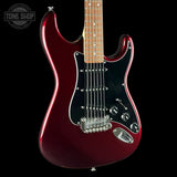 Front angle of Used G&L Legacy Burgundy.
