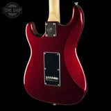 Back angle of Used G&L Legacy Burgundy.