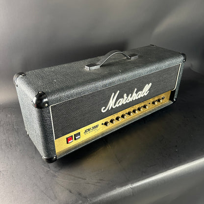 Marshall amplifier head on a gray surface