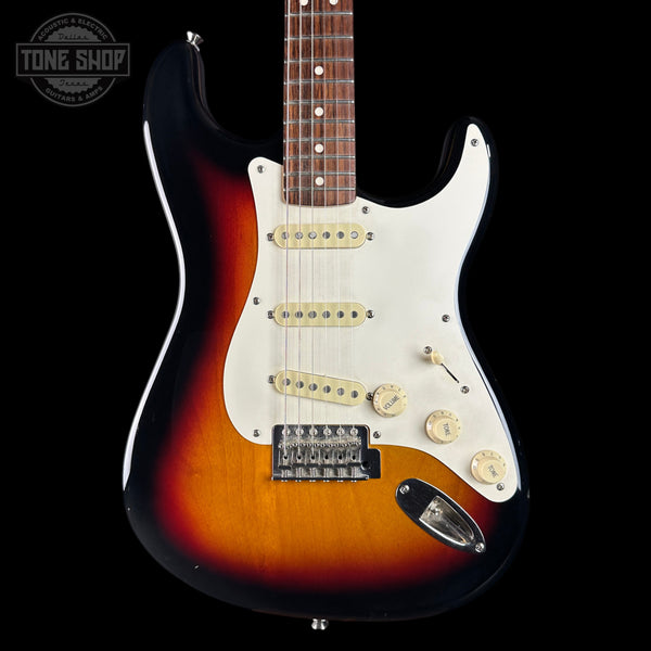 Front of Used 2016 Squier Classic Vibe 60's Stratocaster Sunburst.