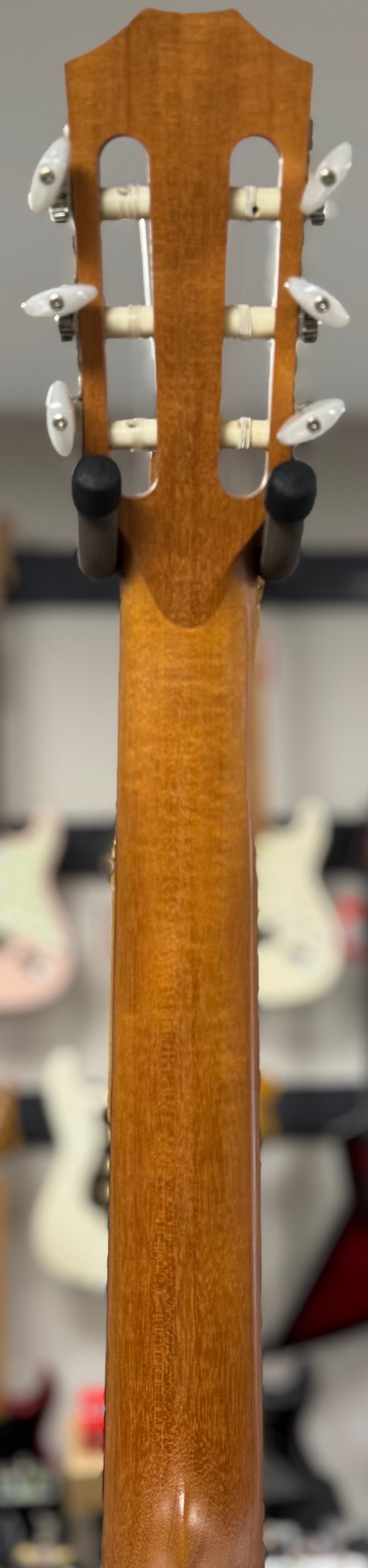 Back of neck of Used 2011 Taylor NS24ce-G Nylon Natural w/bag TSS6241