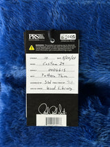 Hang tag for PRS Wood Library Custom 24 Quilt 10 Top Dark Cherry Sunburst.