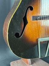 Front detail of Vintage 1935 Kalamazoo KG-21 Sunburst.