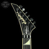 Headstock of Used Jackson Custom Shop TSG SL2H Illuminati Vanilla Shake.
