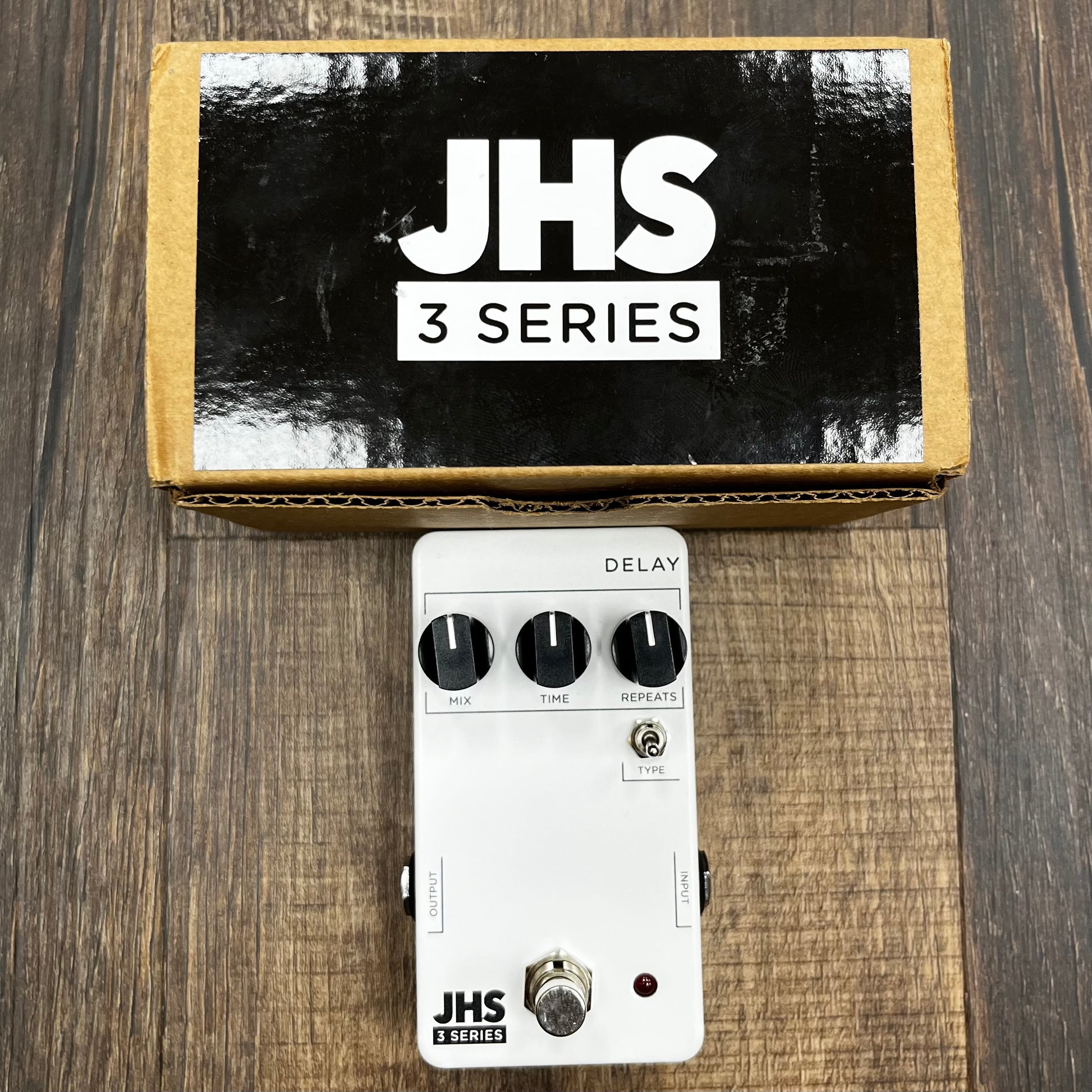 Top of w/box of Used JHS Pedals 3 Series Delay Pedal  w/Box TFW198