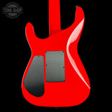 Back of Used Jackson Custom Shop TSG SL2H Illuminati Ferrari Red.