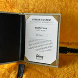 Certificate of authenticity for Gibson Custom 1963 Firebird V w/ Maestro Vibrola Light Aged Cardinal Red.