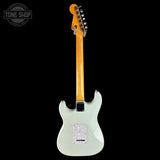 Full back of Used 2020 Fender Kenny Wayne Shephard Strat Trans Faded Sonic Blue.