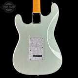 Back of Used 2020 Fender Kenny Wayne Shephard Strat Trans Faded Sonic Blue.