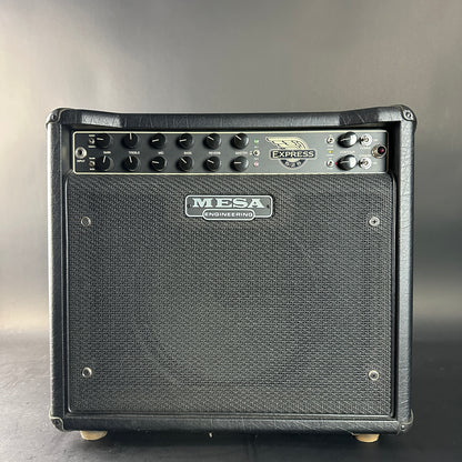 Guitar amplifier with Mesa Boogie branding on a gray background