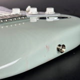 Discoloration in finish of Used 2020 Fender Kenny Wayne Shephard Strat Trans Faded Sonic Blue.