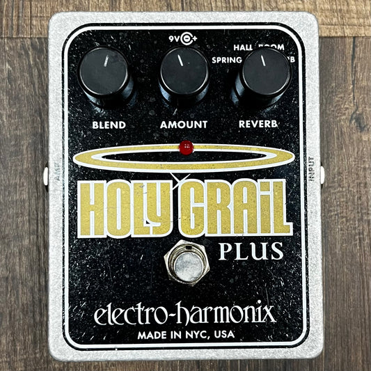 Top of Used EHX Electro-Harmonix Holy Grail Plus Reverb Pedal TFW215
