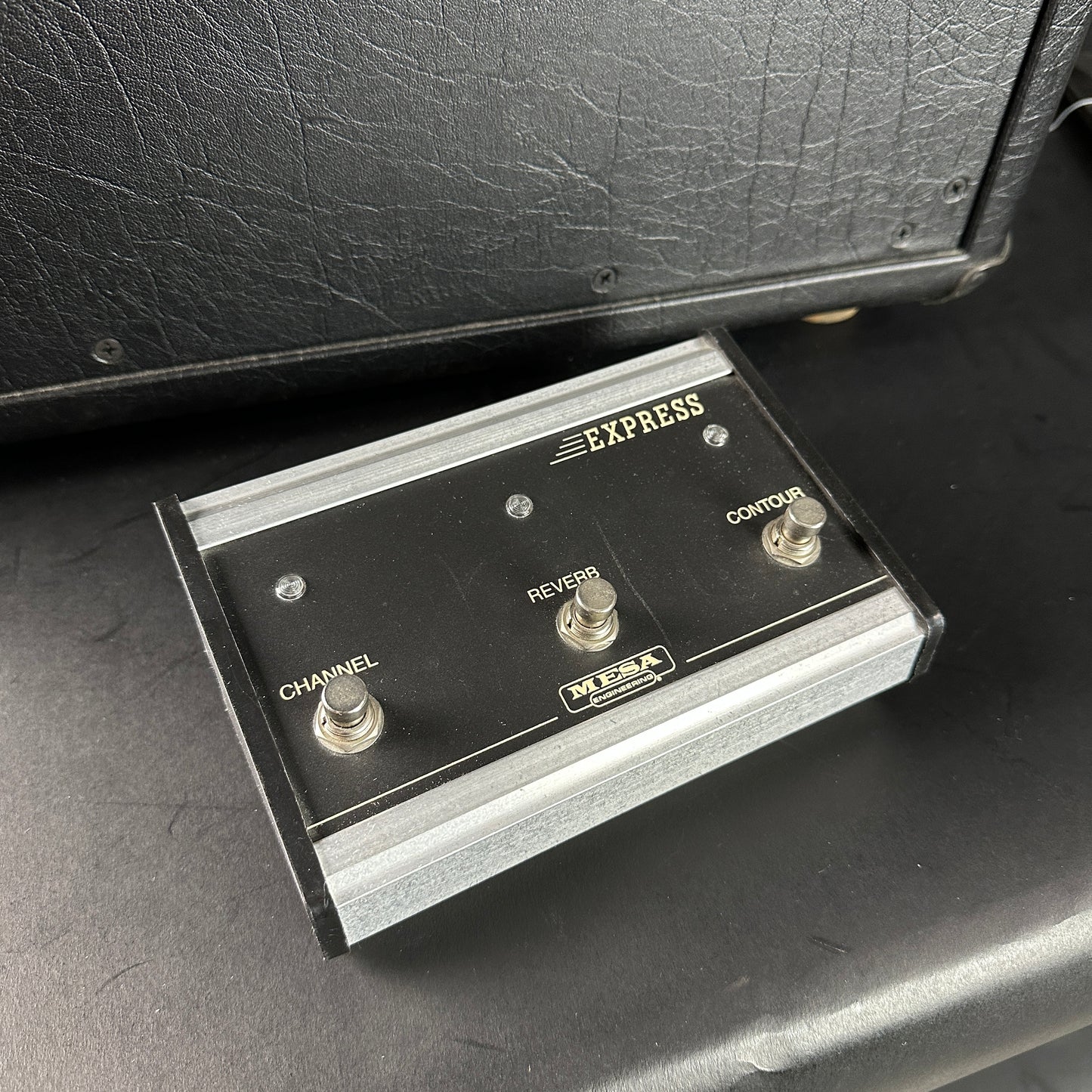 Mesa Boogie Express footswitch on a black surface