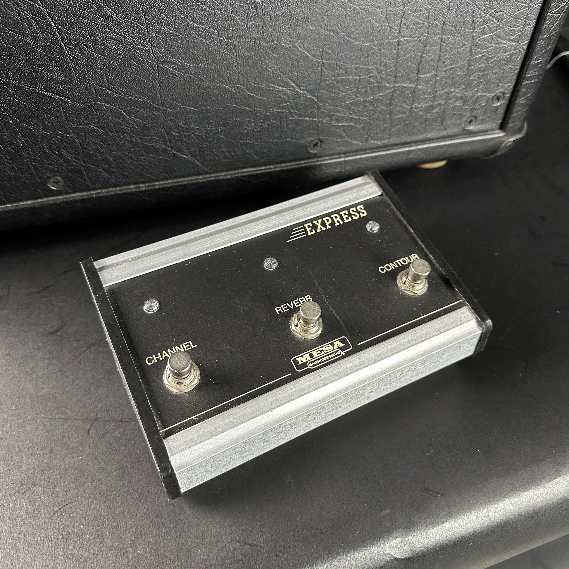 Mesa Boogie Express footswitch on a black surface