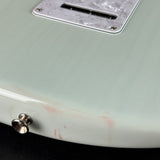 Discoloration in finish of Used 2020 Fender Kenny Wayne Shephard Strat Trans Faded Sonic Blue.