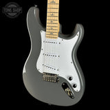 Front angle of Used PRS SE Silver Sky Gray.
