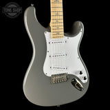 Front angle of Used PRS SE Silver Sky Gray.