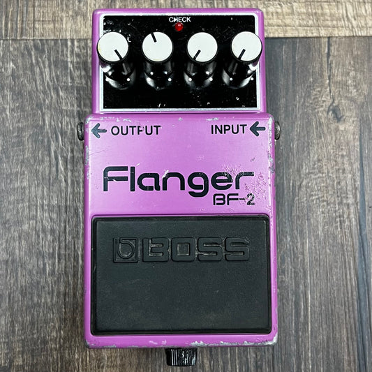 Top of Used Boss BF-2 Flanger Pedal TFW218