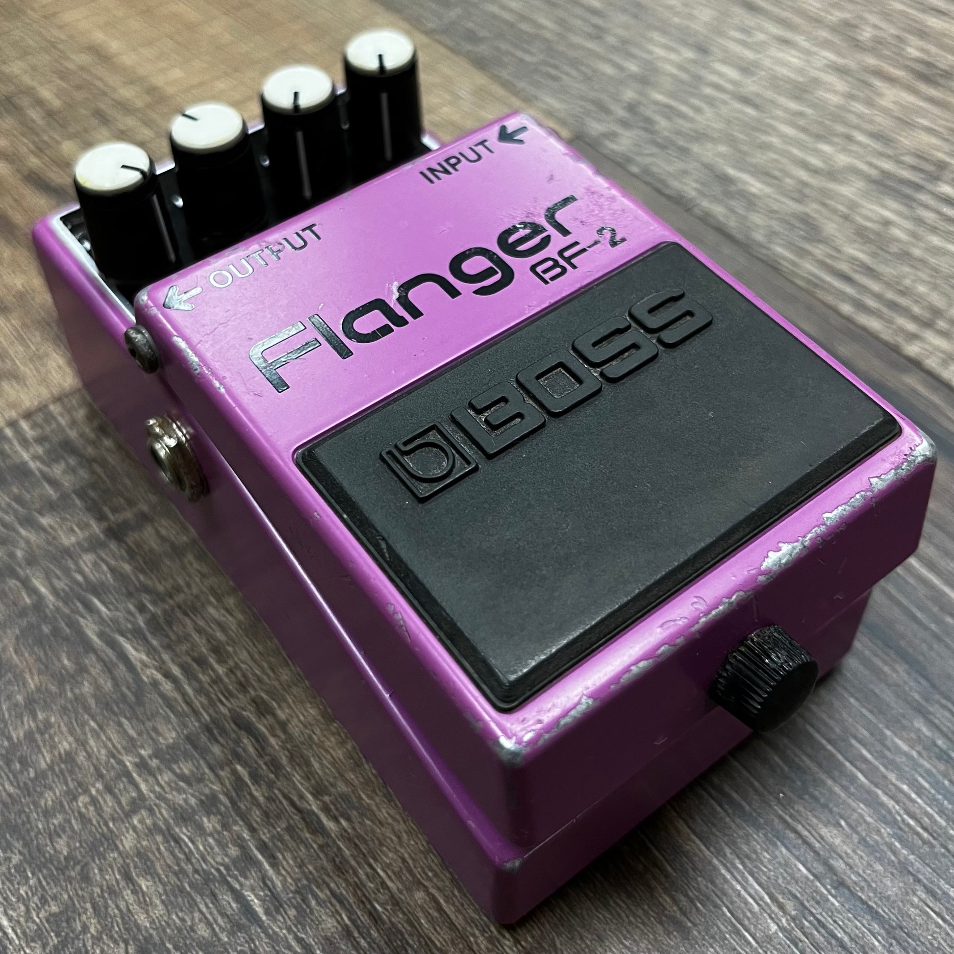 side of Used Boss BF-2 Flanger Pedal TFW218