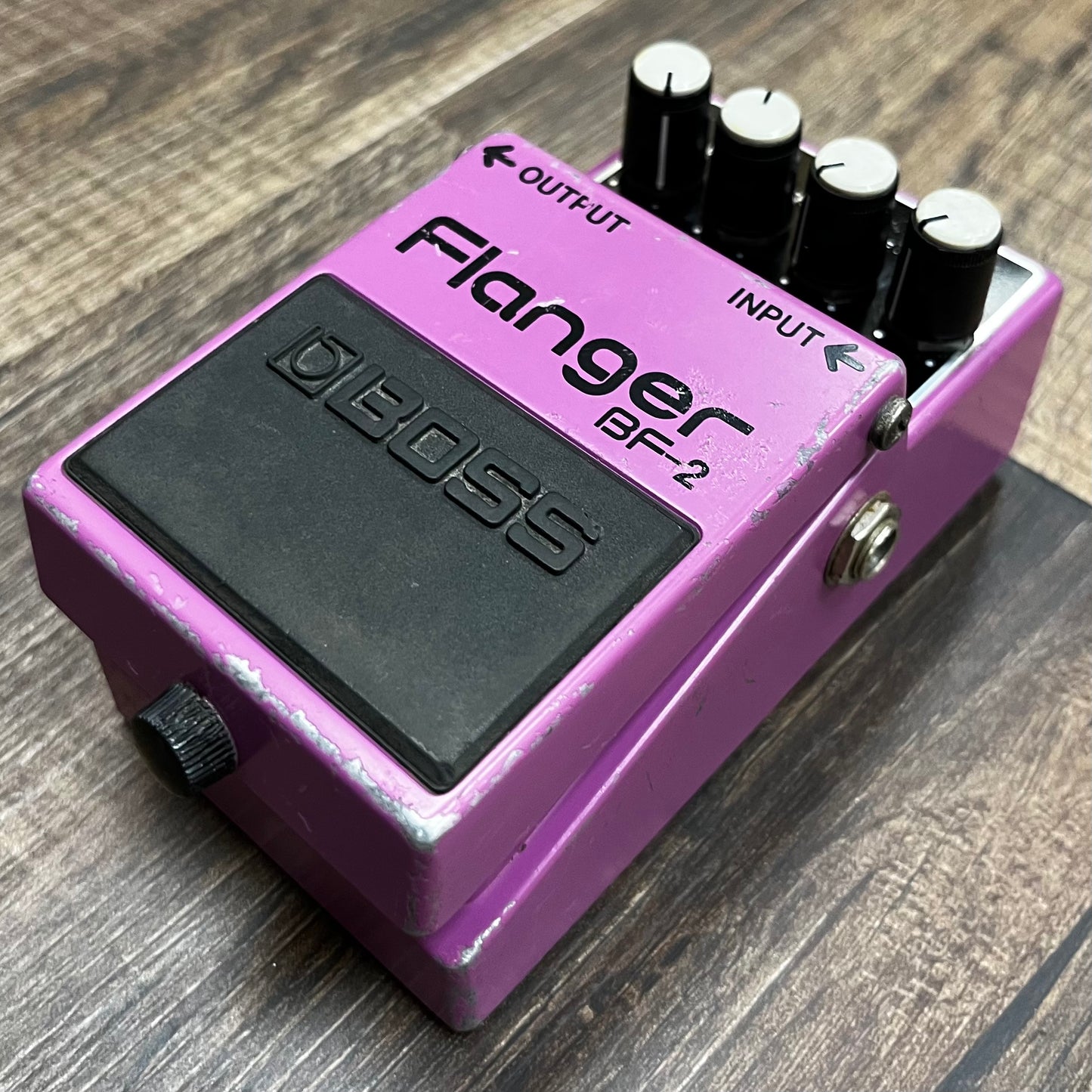 Side of Used Boss BF-2 Flanger Pedal TFW218