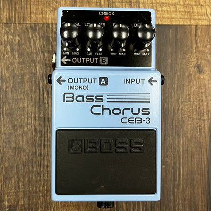 Top of Used Boss CEB-3 Bass Chorus w/box TFW224