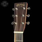 Headstock of Used 2024 Martin OM-28.