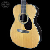 Front angle of Used 2024 Martin OM-28.