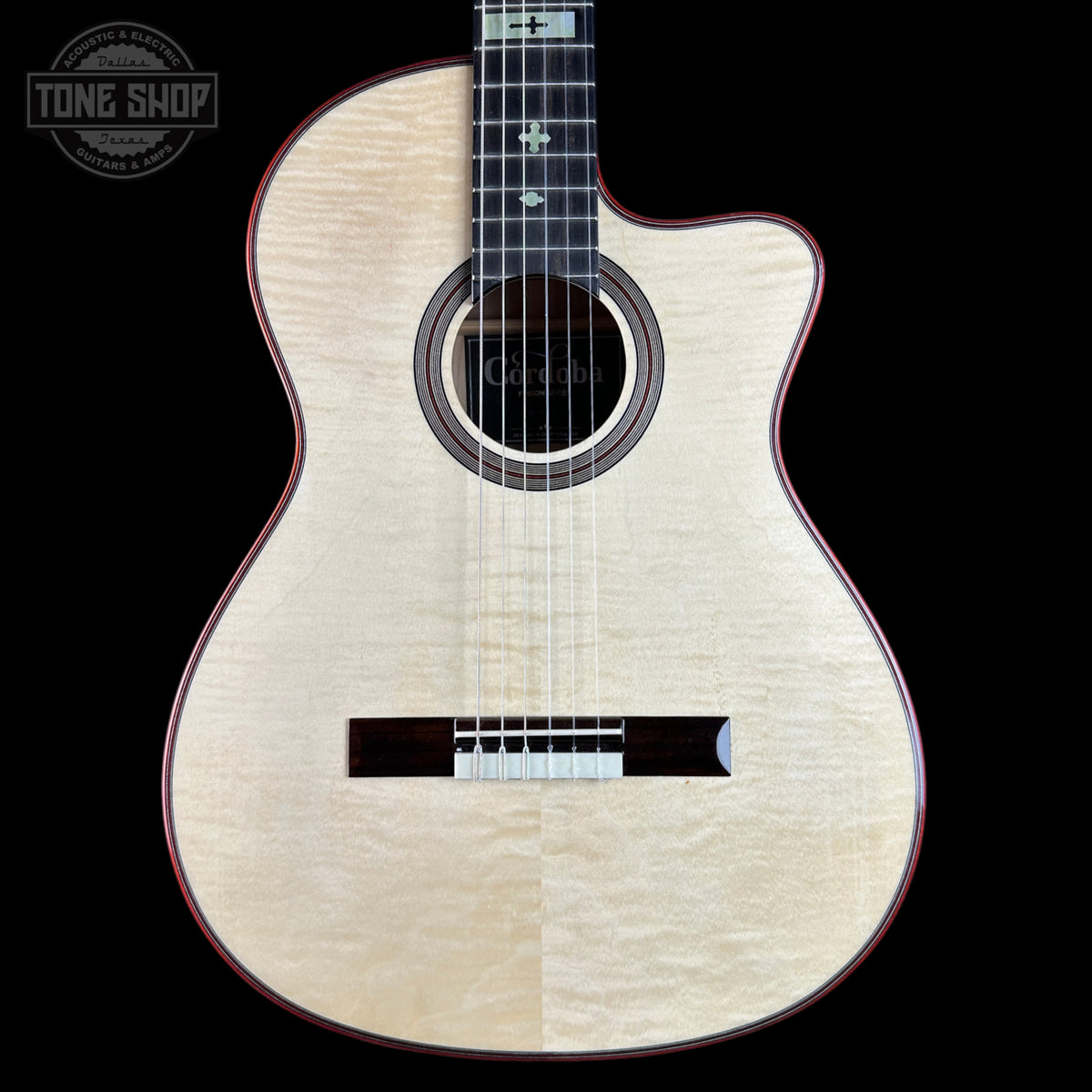 Front of Used Cordoba Fusion 12 White Sands.