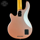 Back view of a electric guitar with a gradient finish on a black background, featuring the Tone Shop logo.
