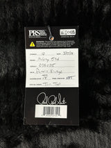 Hang tag for Used 2024 PRS McCarty 594 10 Top Charcoal Burst.