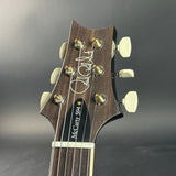 Headstock of Used 2024 PRS McCarty 594 10 Top Charcoal Burst.