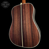 Back angle of Collings D2H Sunburst Sitka/EIR.